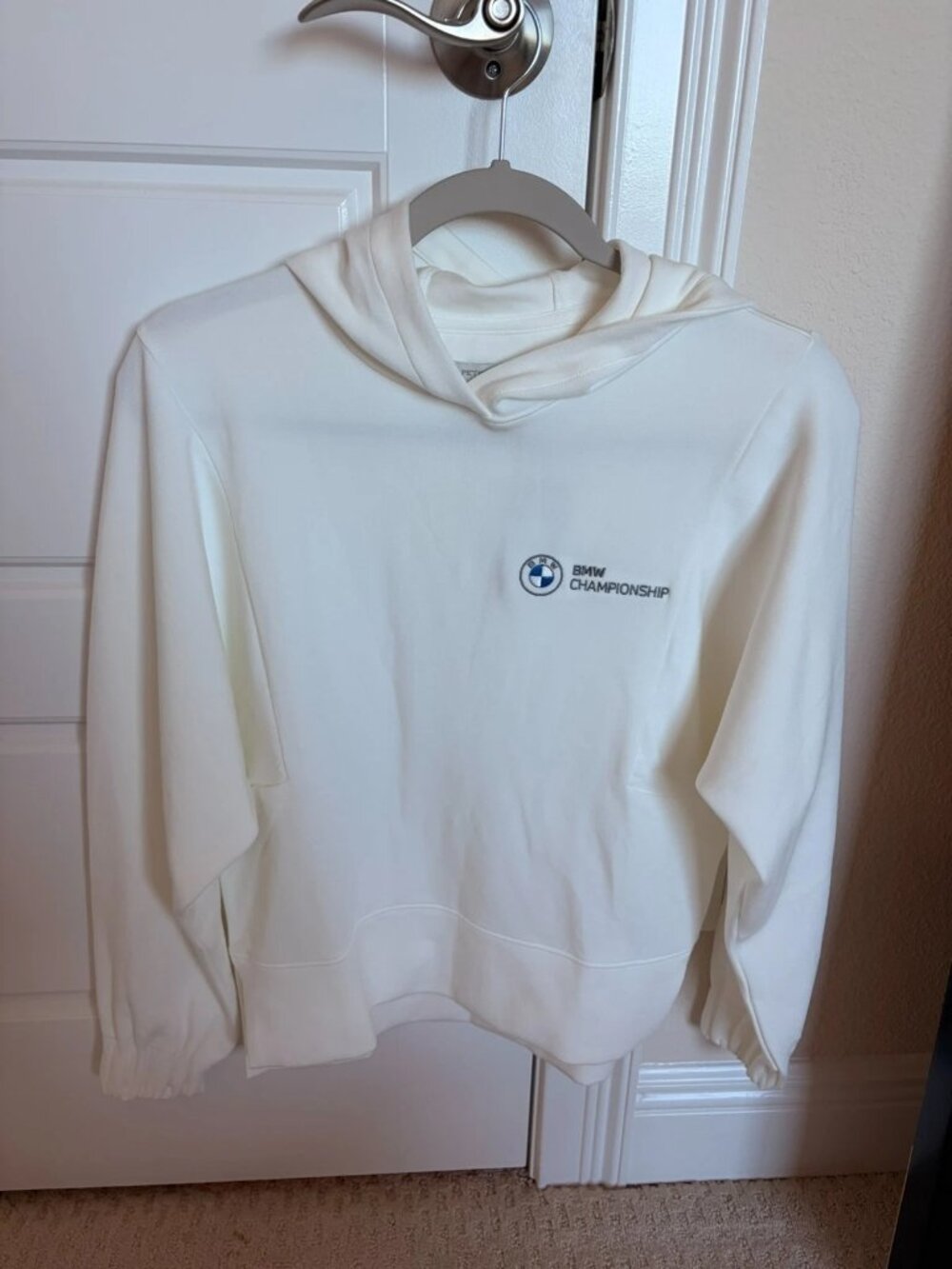 NWT Peter Millar BMW Championship PGA Tour Women’s White Performance Hoodie S NW